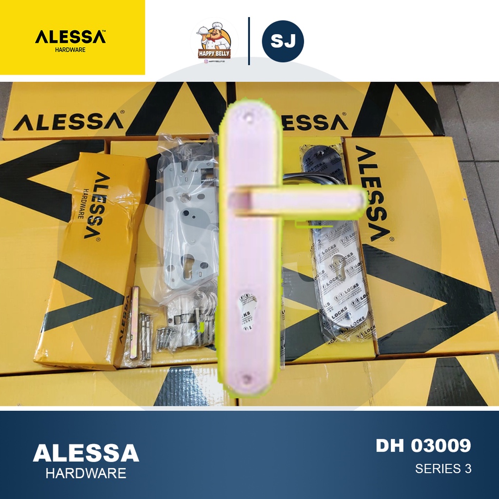Kunci Pintu Alessa DH-03009 GAGANG PINTU MODERN MINIMALIS