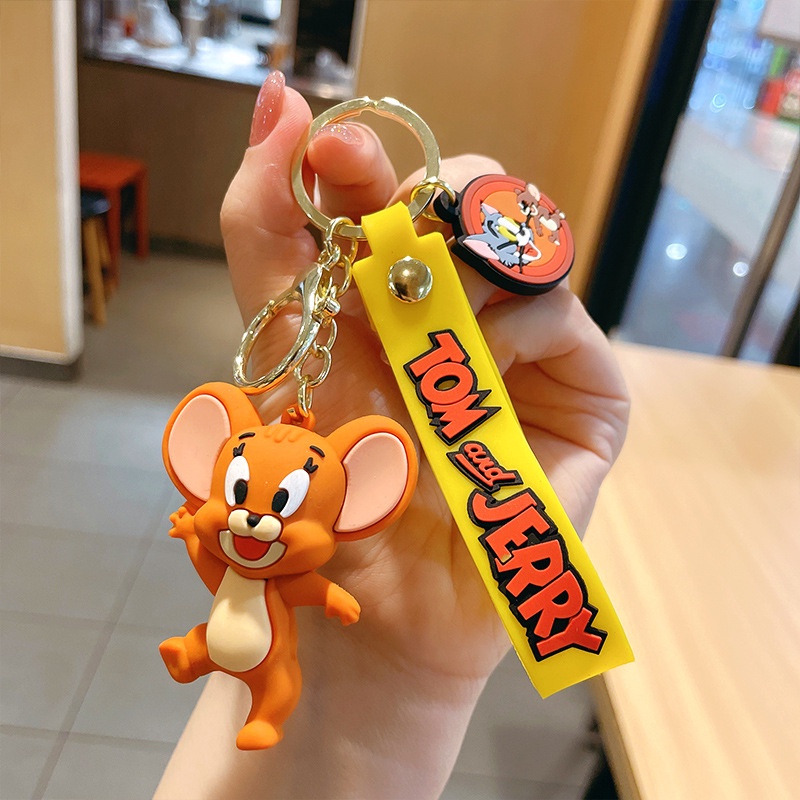 2022 Gantungan Kunci Boneka Kartun Anime Tom &amp; Jerry Bahan PVC