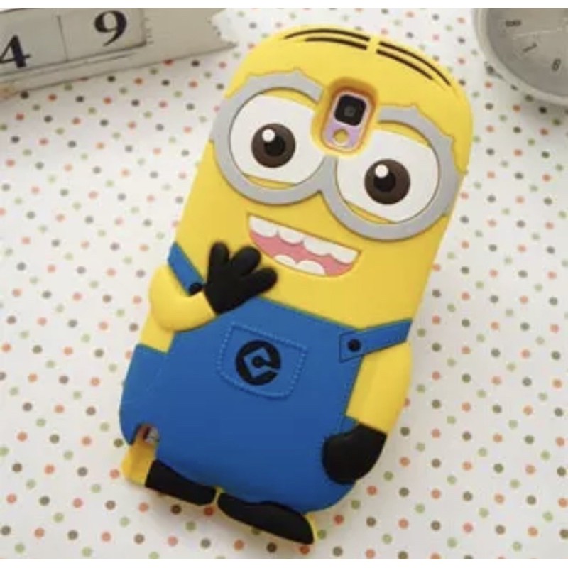 Silicon Case 3D Wana Kuning VIVO V3  V3 MAX V5  V7  V7 PLUS silikon tebal karakter lucu / case anak anak warna biru / pelindung hp