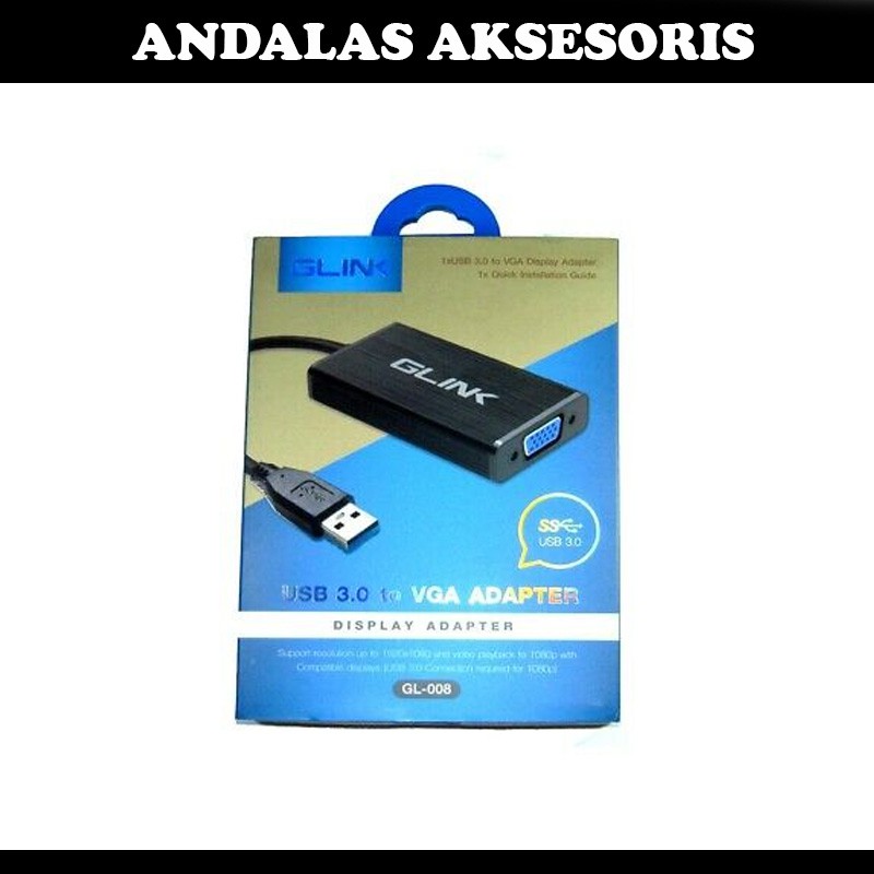 Converter USB 3.0 to VGA DIsplay GLINK Adapter