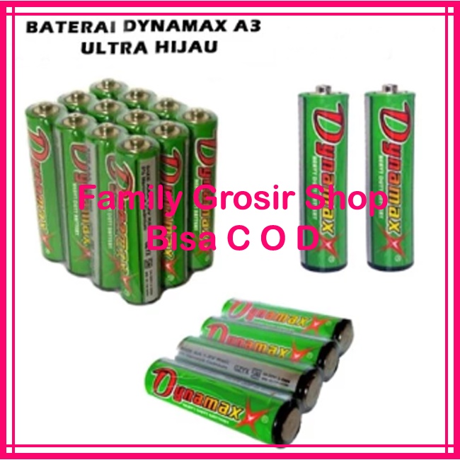 Baterai A2/A3 DYNAMAX heavy duty battery AA/AAA SNI 1.5 volt