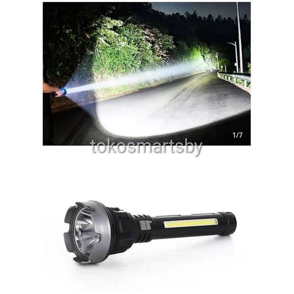 Senter Cob USB Charging / Flashlight QB 1968 Super Terang