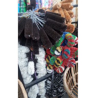 Sikat Lantai Ijuk Oval Asli / Sikat Kamar Mandi / Sikat Sabut Kelapa / Sikat nilon Sikat Plastik