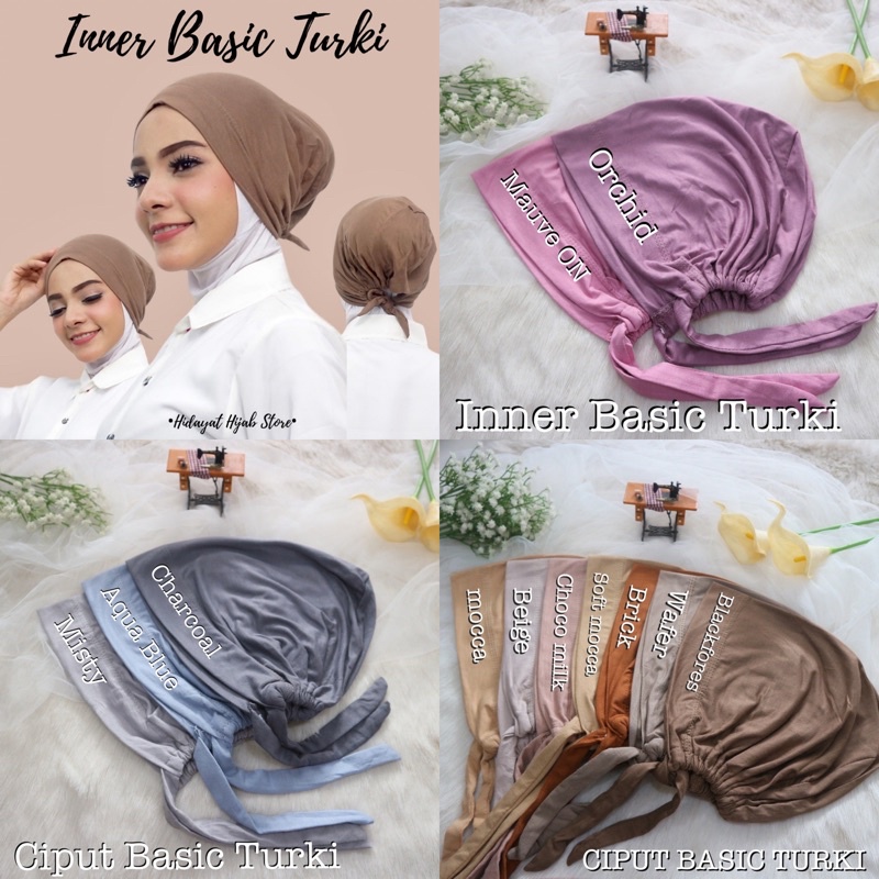 Inner basic Turki Tali/Inner Ciput Kaos/Ciput Kaos