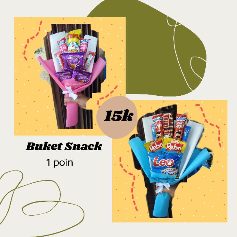

BUKET SNACK / HADIAH WISUDA / HADIAH ULANG TAHUN