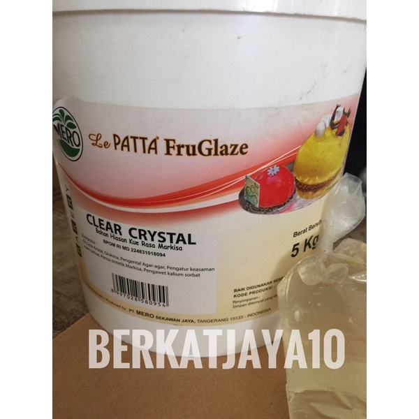 Lepatta FruGlaze Clear Crystal repack 250gr Selai Bening rasa Markisa