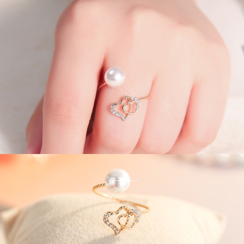 Cincin fashion bentuk bunga 925 flora notes adjustable model korea terbaru