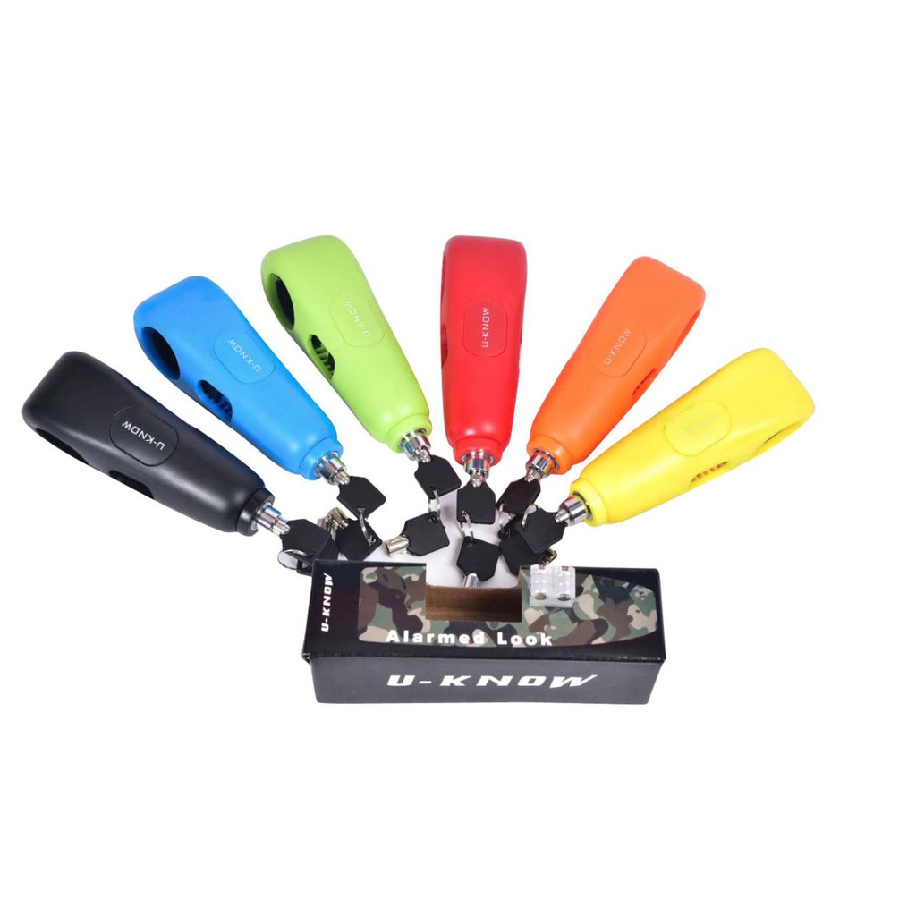 Kunci Gembok Pengaman Anti Maling Stang Motor ALARM-2