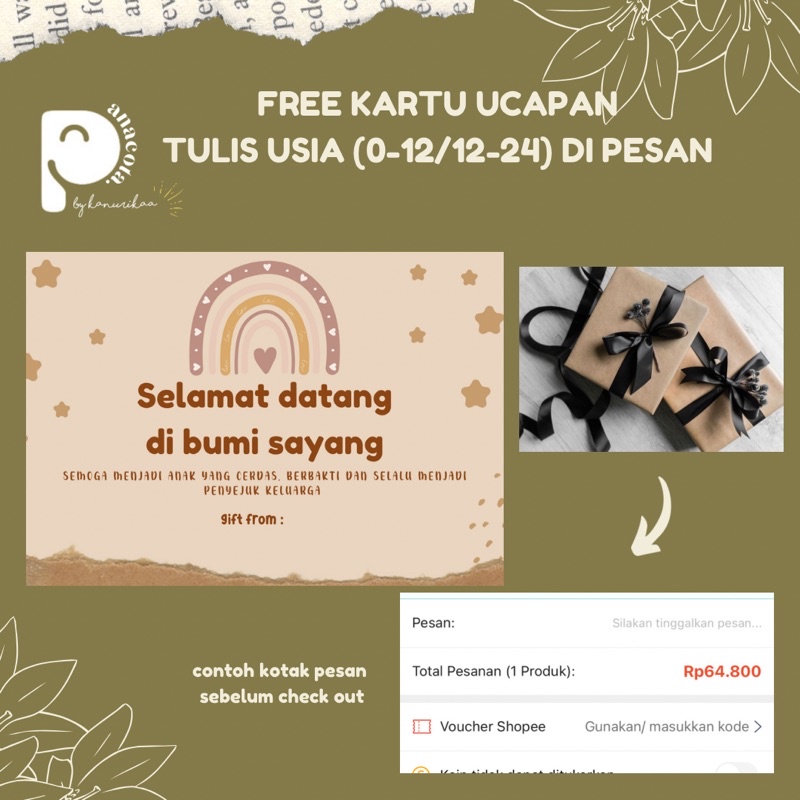 HAMPERS BAYI BARU LAHIR NEWBORN / KADO BAYI 1 TAHUN READY STOCK-8