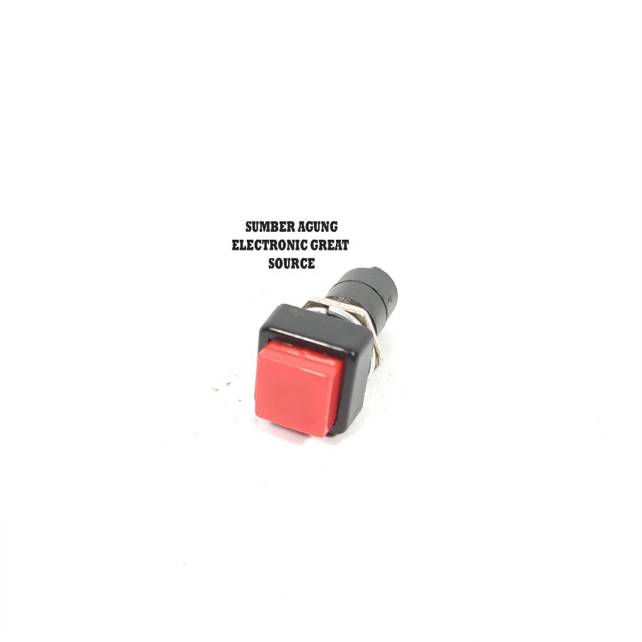 Tombol Push Button Mini 2pin Kotak Persegi Switch 2 Kaki Toggle Mental