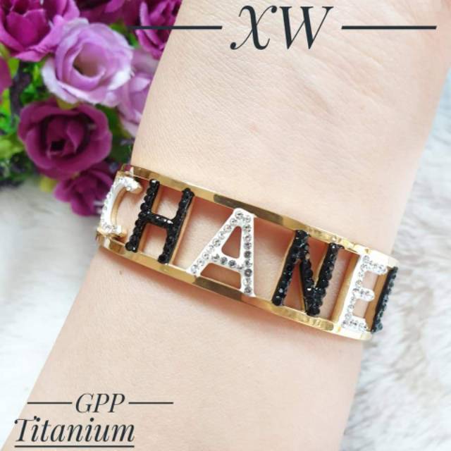 Gelang bangle titanium G01012