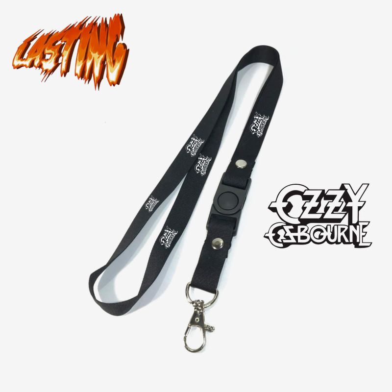 

Lanyard OZZY OSBOURNE tali lanyard PENYANYI gantungan kunci name tag id card kartu nama / lanyard podss vapee OZZY OSBOURNE gantungan / bisa cod lanyard best seller lanyard murah gantungan hitam