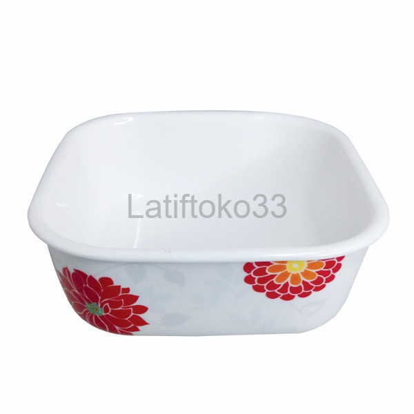 HARGA MURAH St James Zen Lock Camelia Wadah Makanan Keramik Square 320 ml ORDER SEBELUM HABIS
