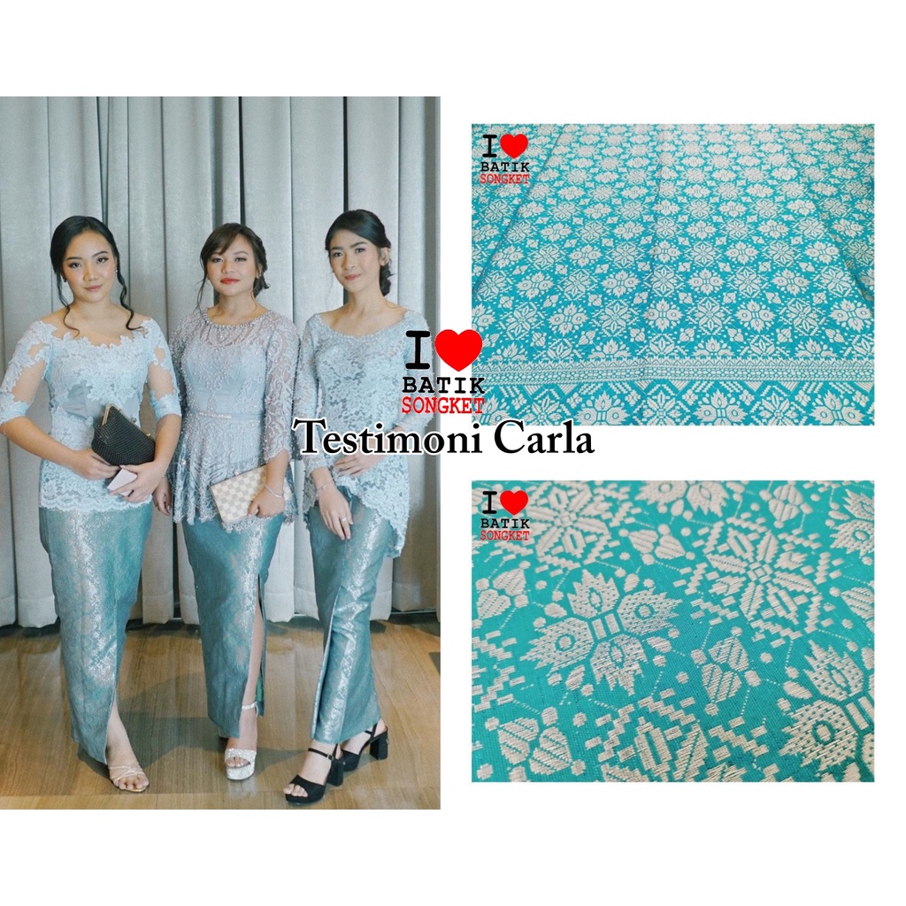 

SONGKET MESIN MOTIF 9 WARNA BIRU TOSKA PASTEL BENANG SILVER TOSCA BRIDESMAID SERAGAMAN GROSIR MURAH