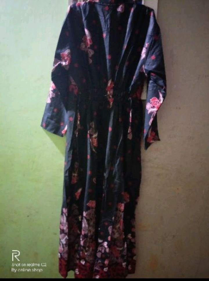 Batik Couple Keluarga Sania Ruffle Ori Ndoro Jowi Dnt Motif Jaring