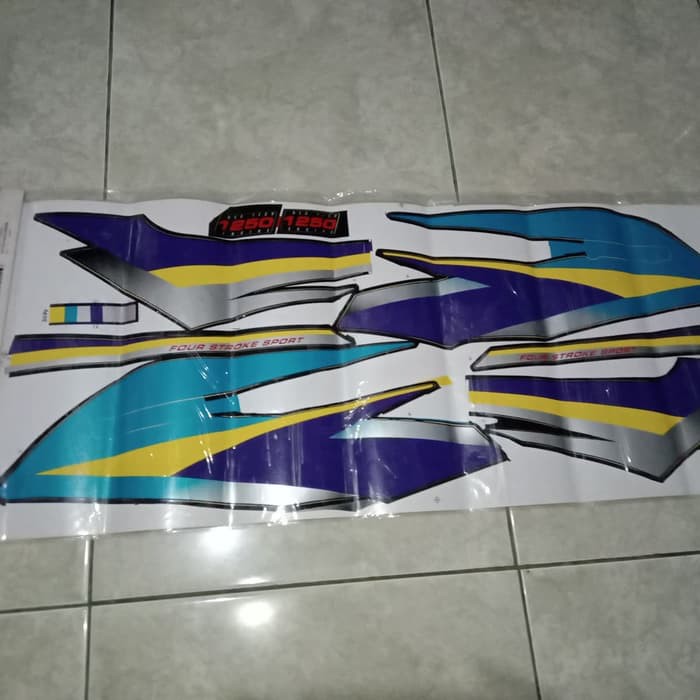 original stripe sticker striping set honda honda GLMAX GL MAX biru ORI AHM bermutu