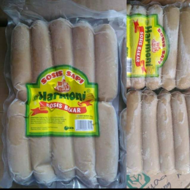

Harmoni sosis sapi bakar 11cm isi 10pcs 500g