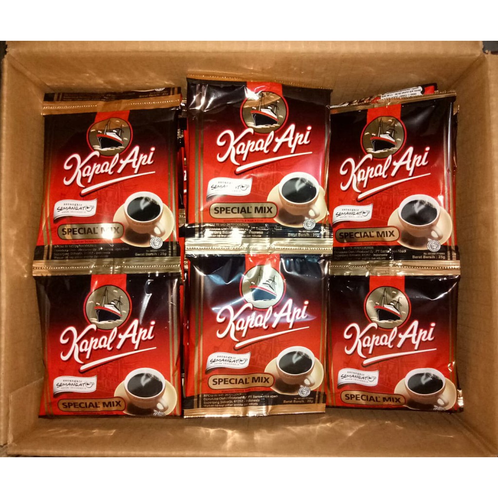 

Kopi Kapal Api Spesial Mix+Gula 25gr