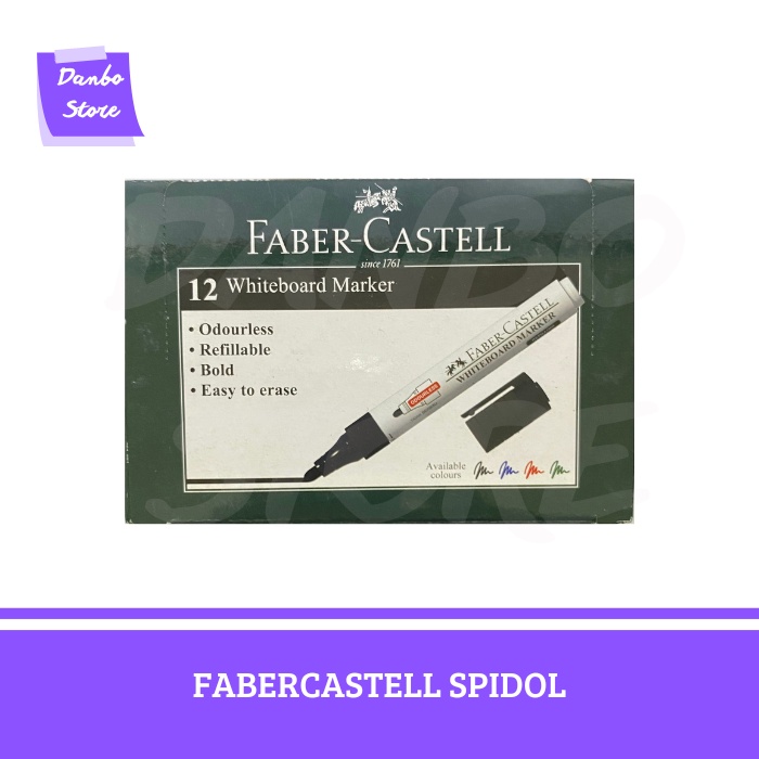 

SPIDOL / WHITEBOARD MARKER HITAM FABER CASTELL
