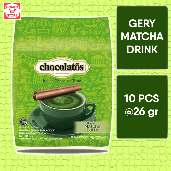 

Gery Chocolatos Drink Rasa Matcha Latte 10 Pcs @26 gr