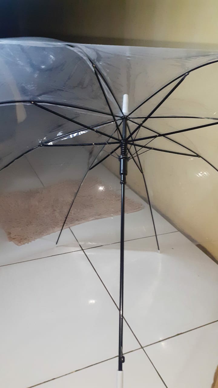 Transparan Payung 75cm Bening Transparant Pvc Korea Japan Style