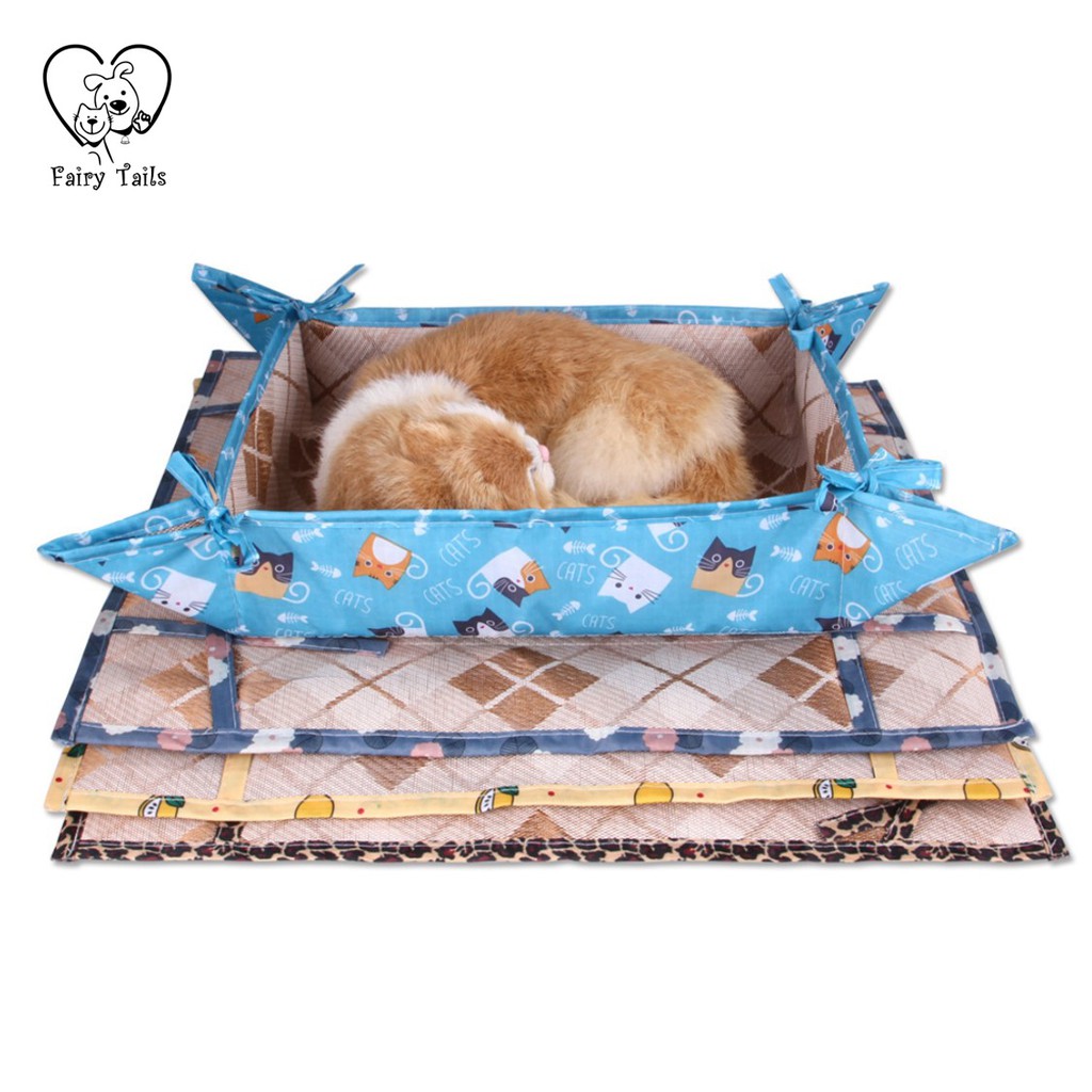 Tempat Tidur Anjing Kucing Ranjang Lipat untuk Anjing Kucing dengan Bahan Lembut | Pet Cat Dog Foldable Bed