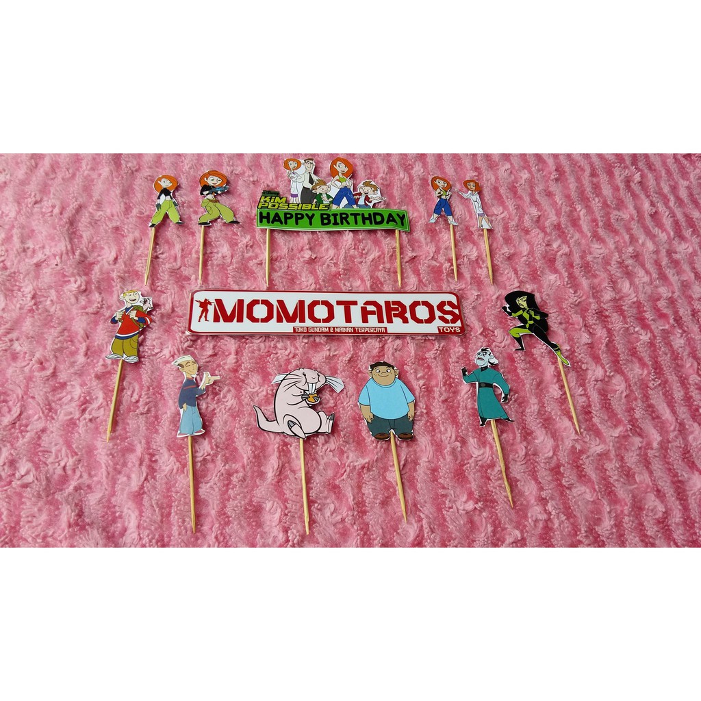 Topper cake kim possible set