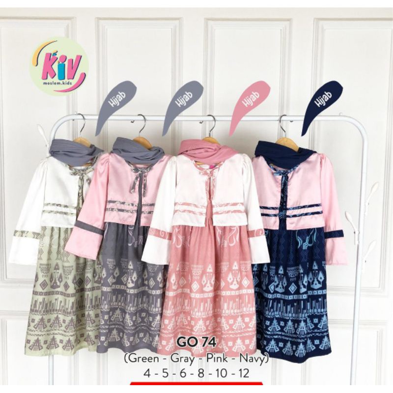 SR.KIDS/GAMIS ANAK/GAMIS ANAK PEREMPUAN/GAMIS KIV
