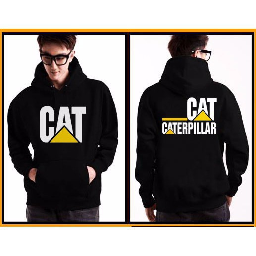 Jaket Hoodie Sweater Caterpillar Hitam
