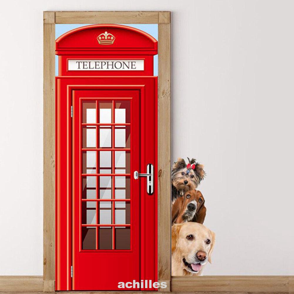 Stiker Dinding Dengan Bahan Mudah Dilepas Dan Gambar Kartun Anjing