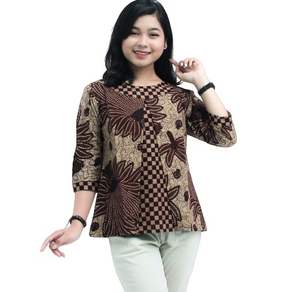 Atasan Batik Wanita Blouse Model Bolero S-M-L-XL-XXL-3L-4L-5L