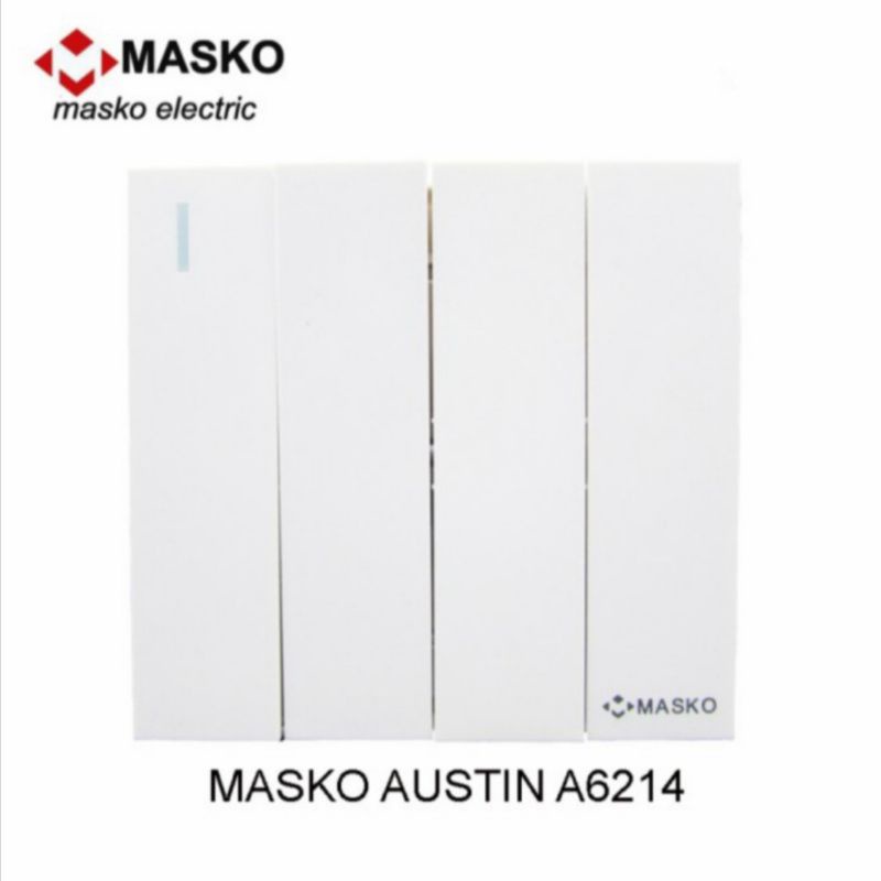 MASKO IB SKALAR 4 GANG PUTIH AUSTIN A6214 A 6214 MEWAH SNI OROGINAL
