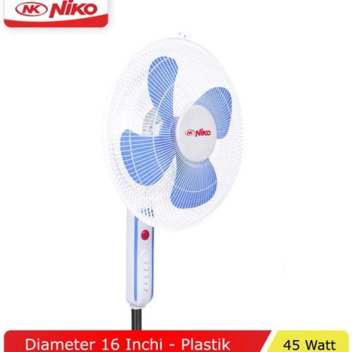 STAND FAN NIKO 16 INCH / KIPAS ANGIN BERDIRI KS NK16NL KAKI SILANG