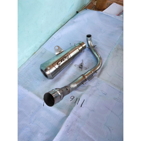 Knalpot Motor Cld Monter X Terbaru Pipa Atas Buat Motor Beat Scopy Vario tecno 110