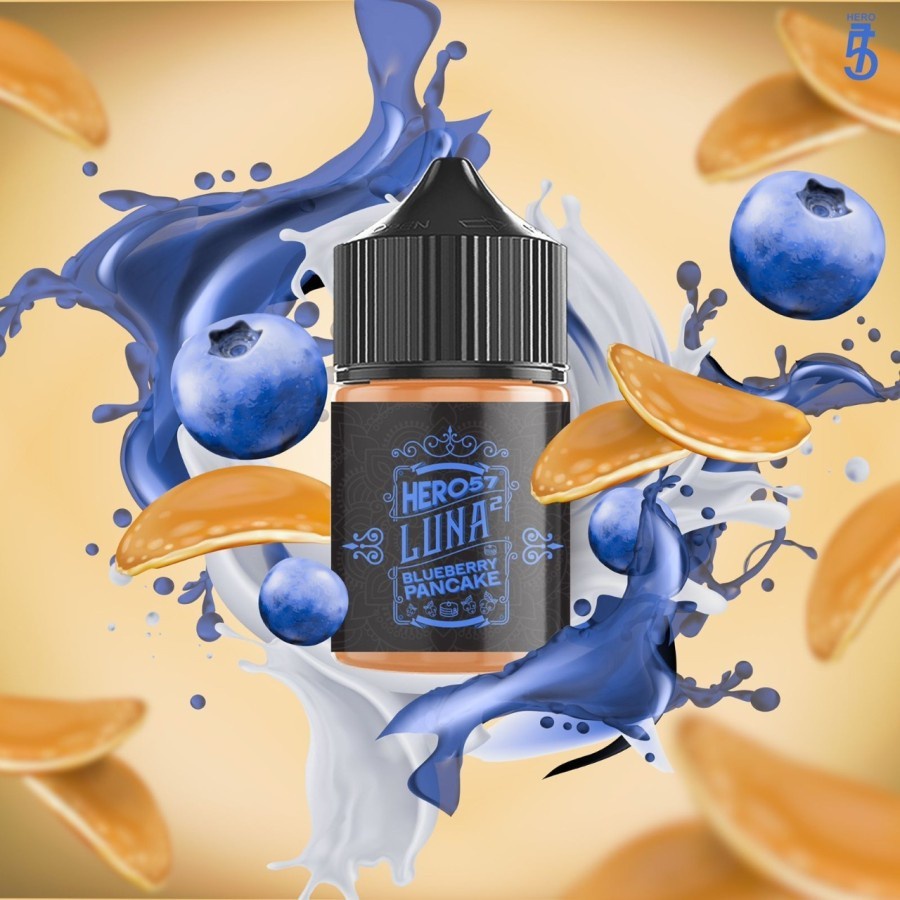 LIQUID VAPE LUNA V2 BLUEBERRY PANCAKE AUTHANTIC 60ML 3-6MG