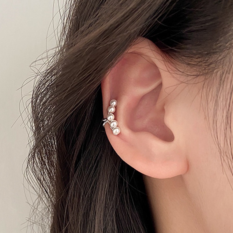 Anting Stud Hias Mutiara Gaya Korea Untuk Wanita