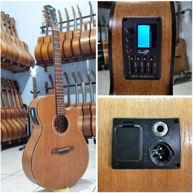 Gitar  Akustik Elektrik Tuner Cowboy GWC-235NS GWC 235 NS Original Murah