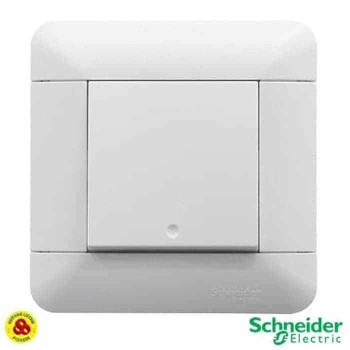 Schneider Saklar Engkel 1G Arcato E8131L1_WE 1 Gang 1 Way Putih