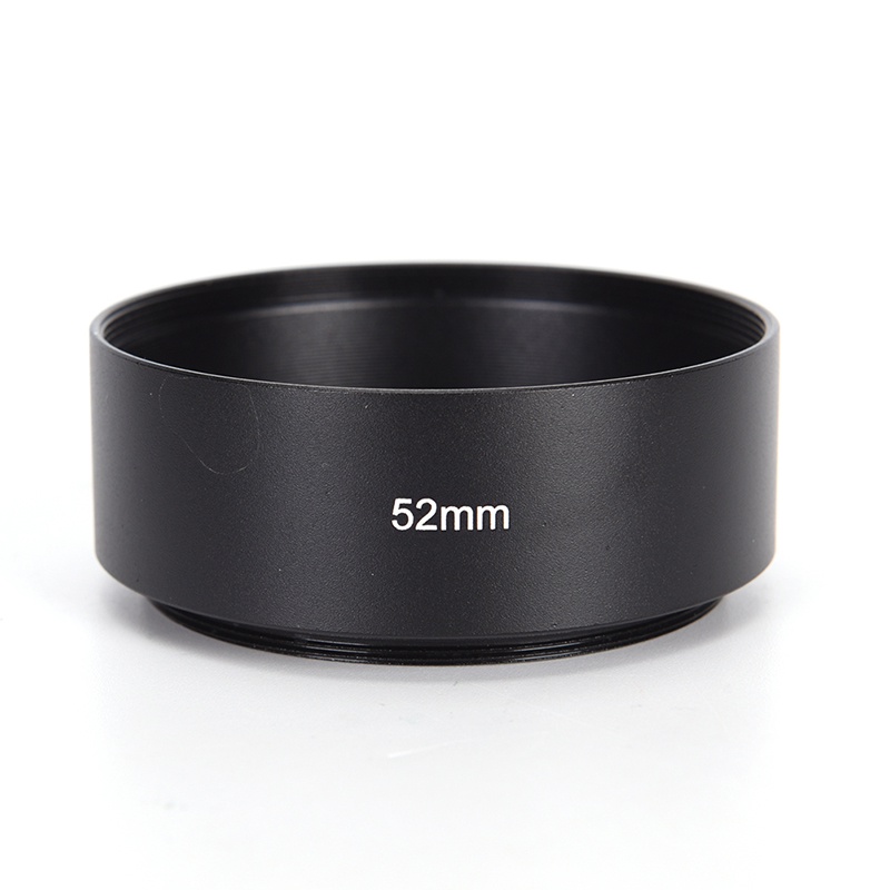 {LUCKID}52mm metal alloy material long lens hood for Canon Nikon camera New