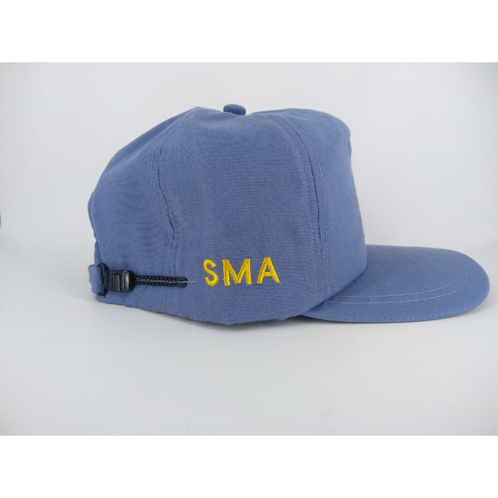 Topi Sekolah SMA SD SMP Logo Bordir