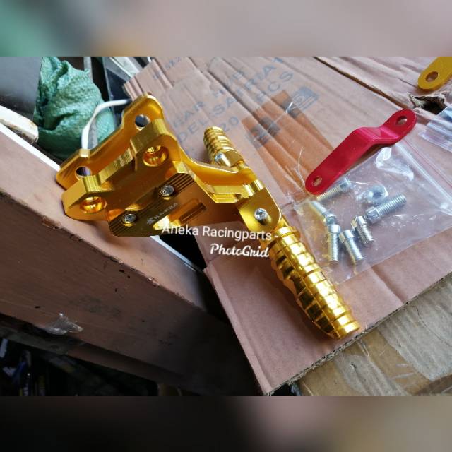 Step gantung satria fu cnc robot / step belakang satria fu cnc / pijakan kaki belakang satria fu