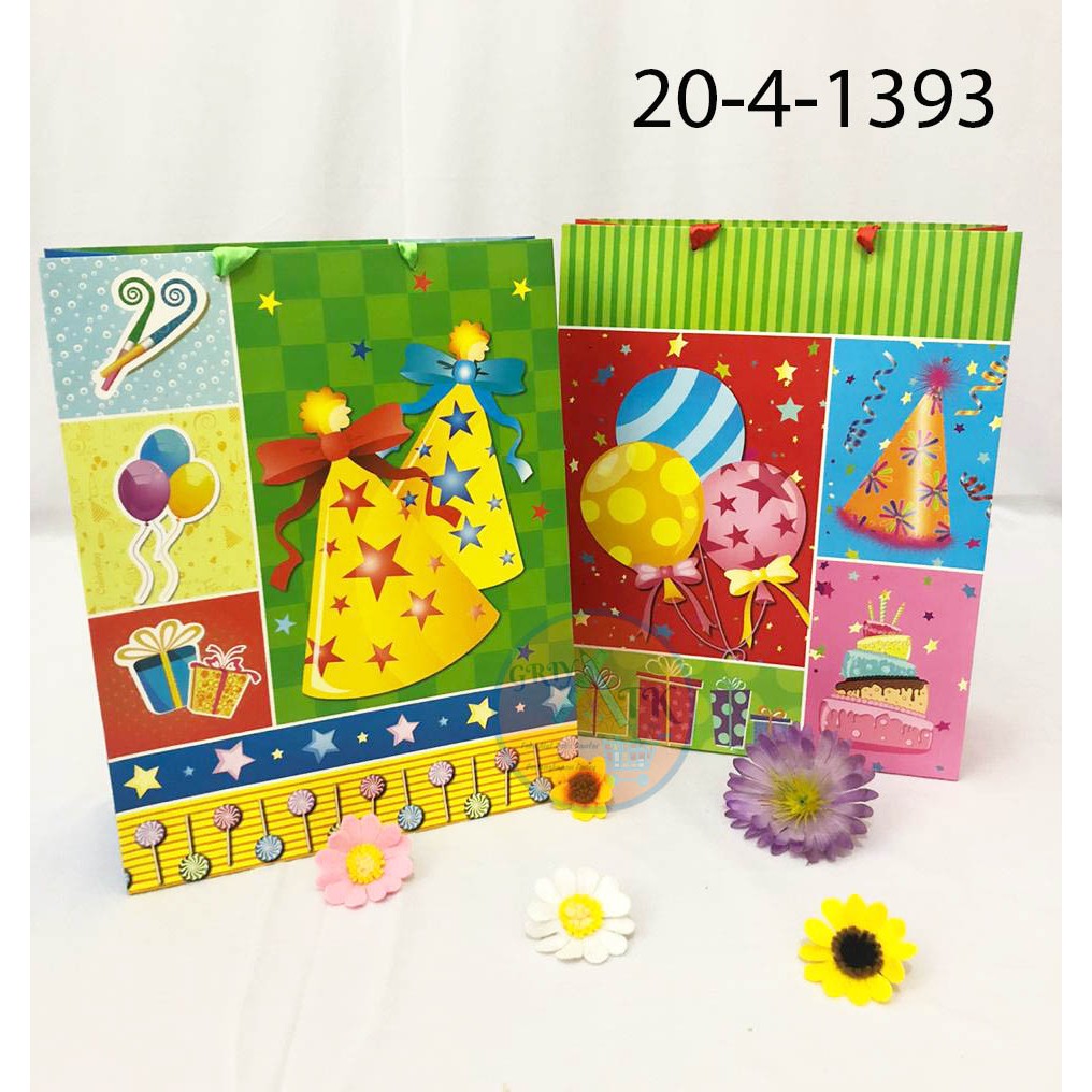 

Tas Kertas Paper Bag Shopping bag Motif Ulang Tahun Tebal Ukuran Besar