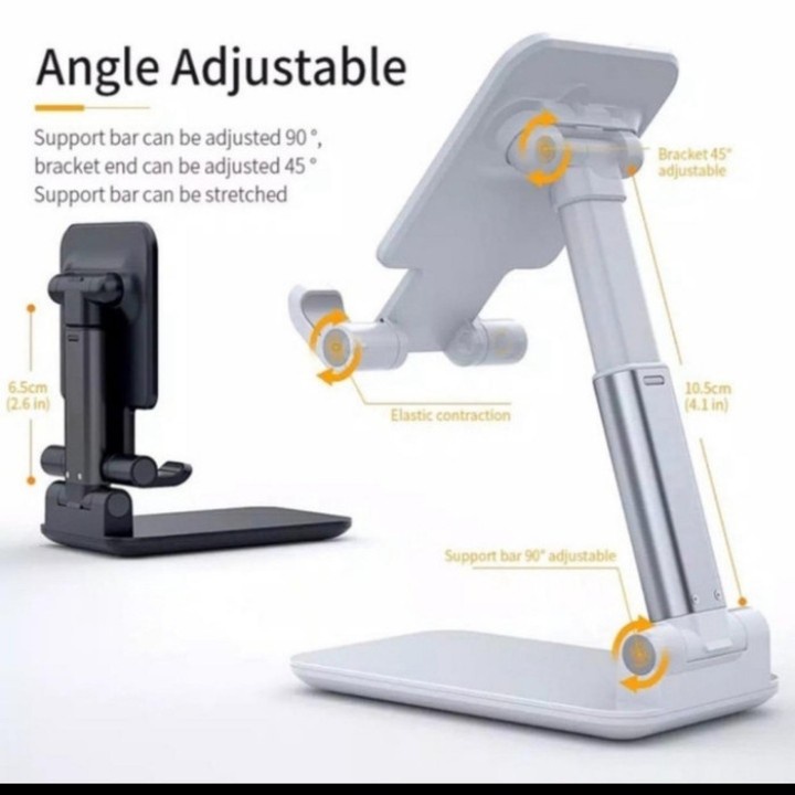 [ASS] Holder Folding Destop Phone Stand | Dudukan Hp (Bahan Metal)