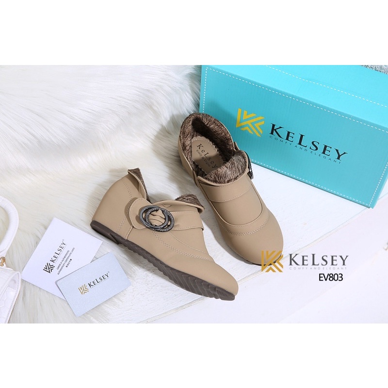 Kelsey Sepatu Boots Wanita /  Sepatu Boots 5cm Heels Wanita EV803