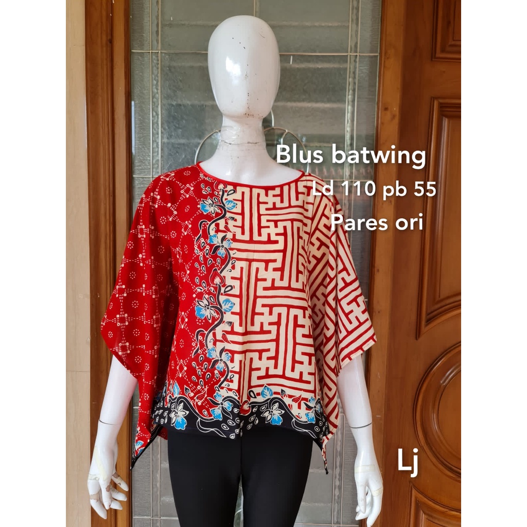 Blus parisa #3 matt katun paris batik solo atasan modern