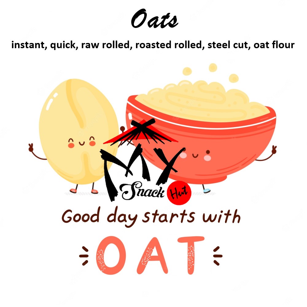 OATS 50GR - HAVER QUAKER INSTANT QUICK ROLLED STEEL CUT FLAKES GEPENG FLOUR TEPUNG RAW ROASTED OAT