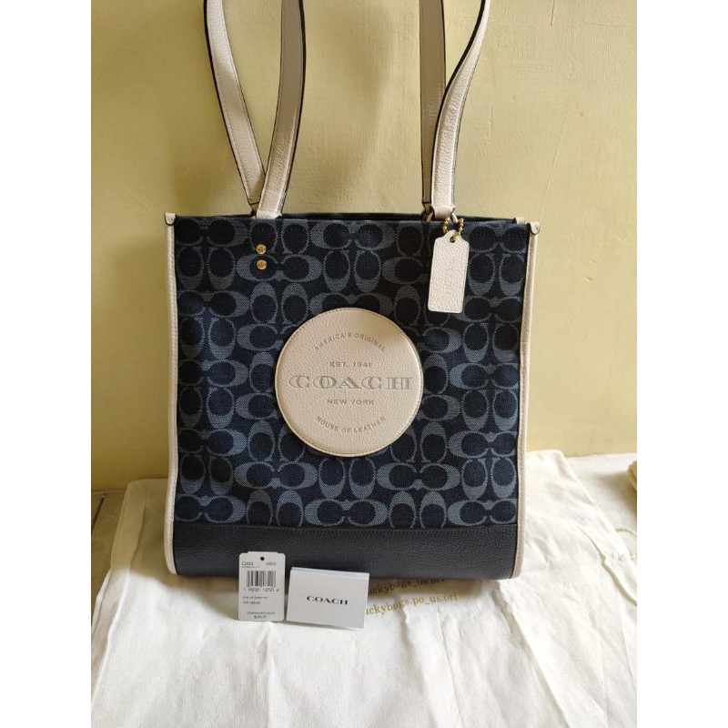 preloved Coach Tote denim