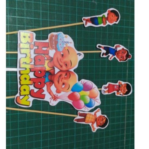 upin ipin cake banner