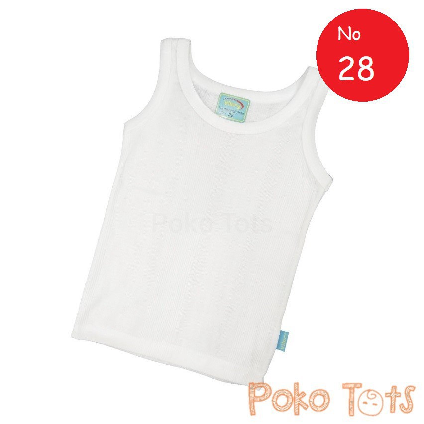 Vilery Singlet Anak Ukuran 28 Kaos Dalam Lembut