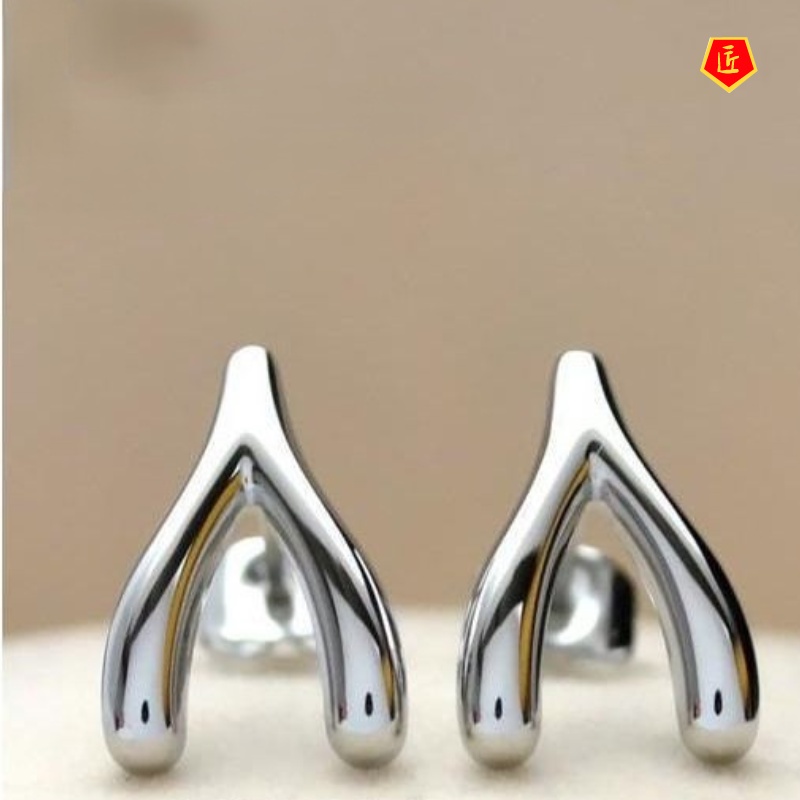 [Ready Stock]Simple Personality Silver Stud Earrings